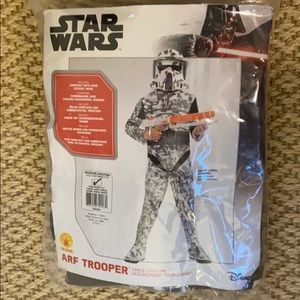 Brand new never worn kids stormtrooper costume
